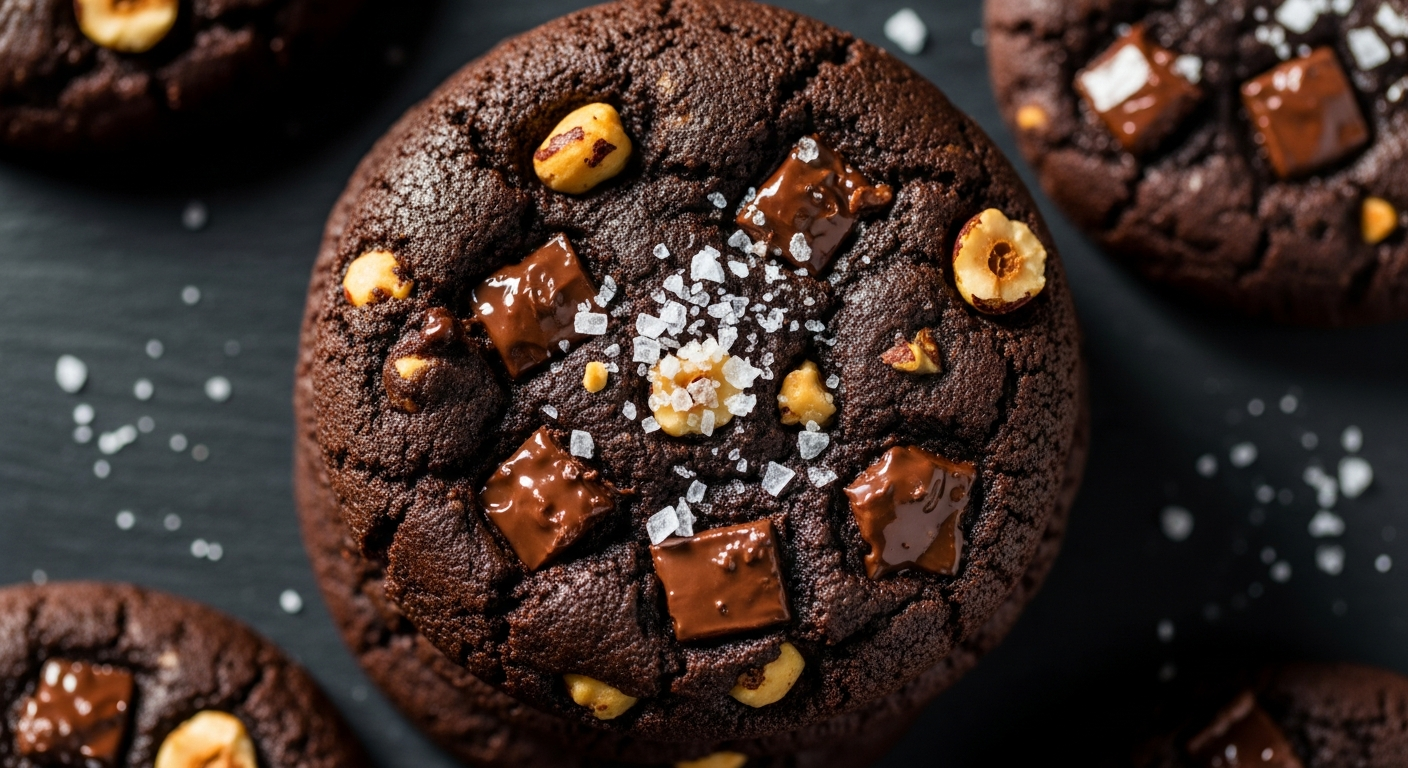 Dark Chocolate Hazelnut Cookie