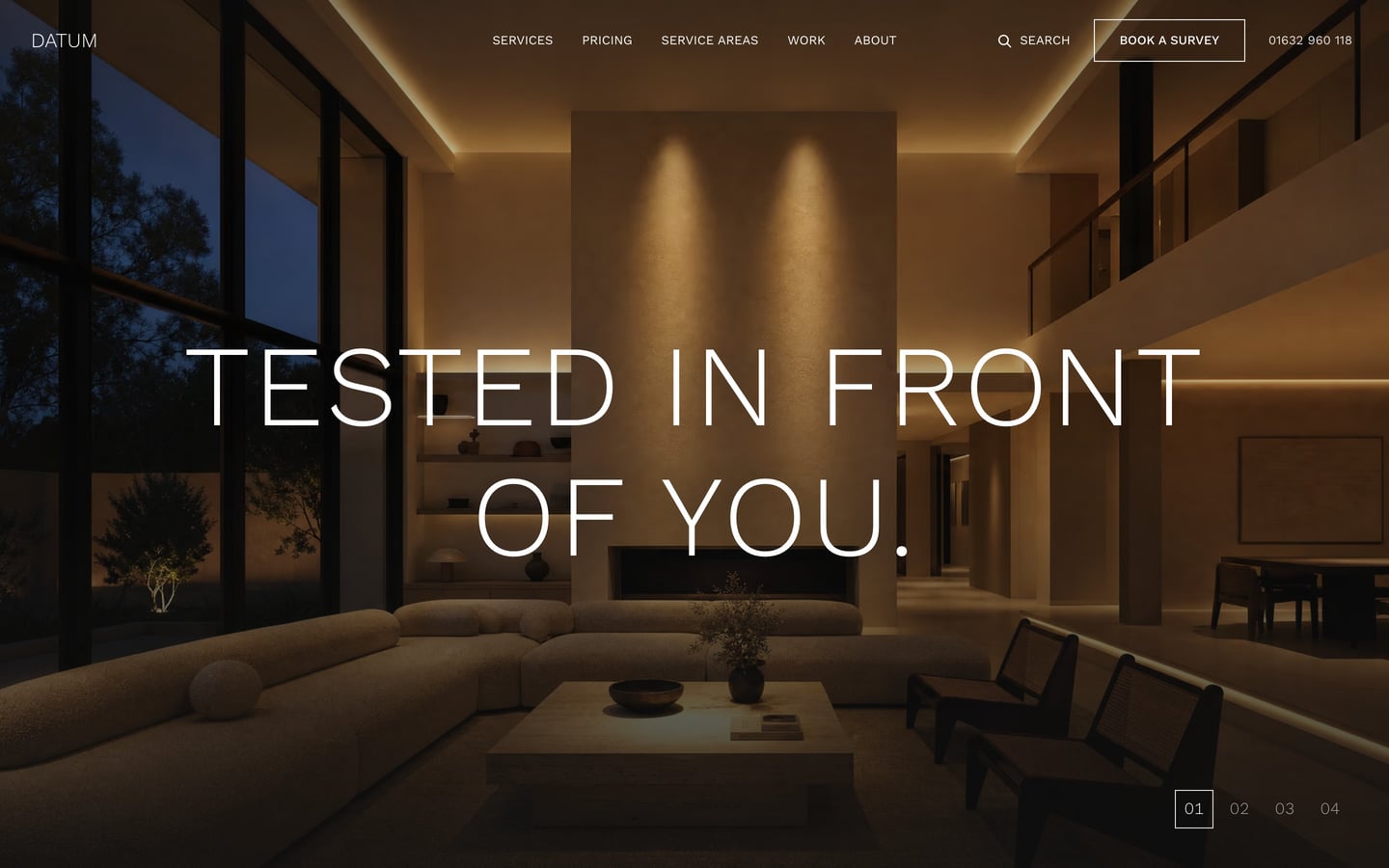 Datum — website template preview