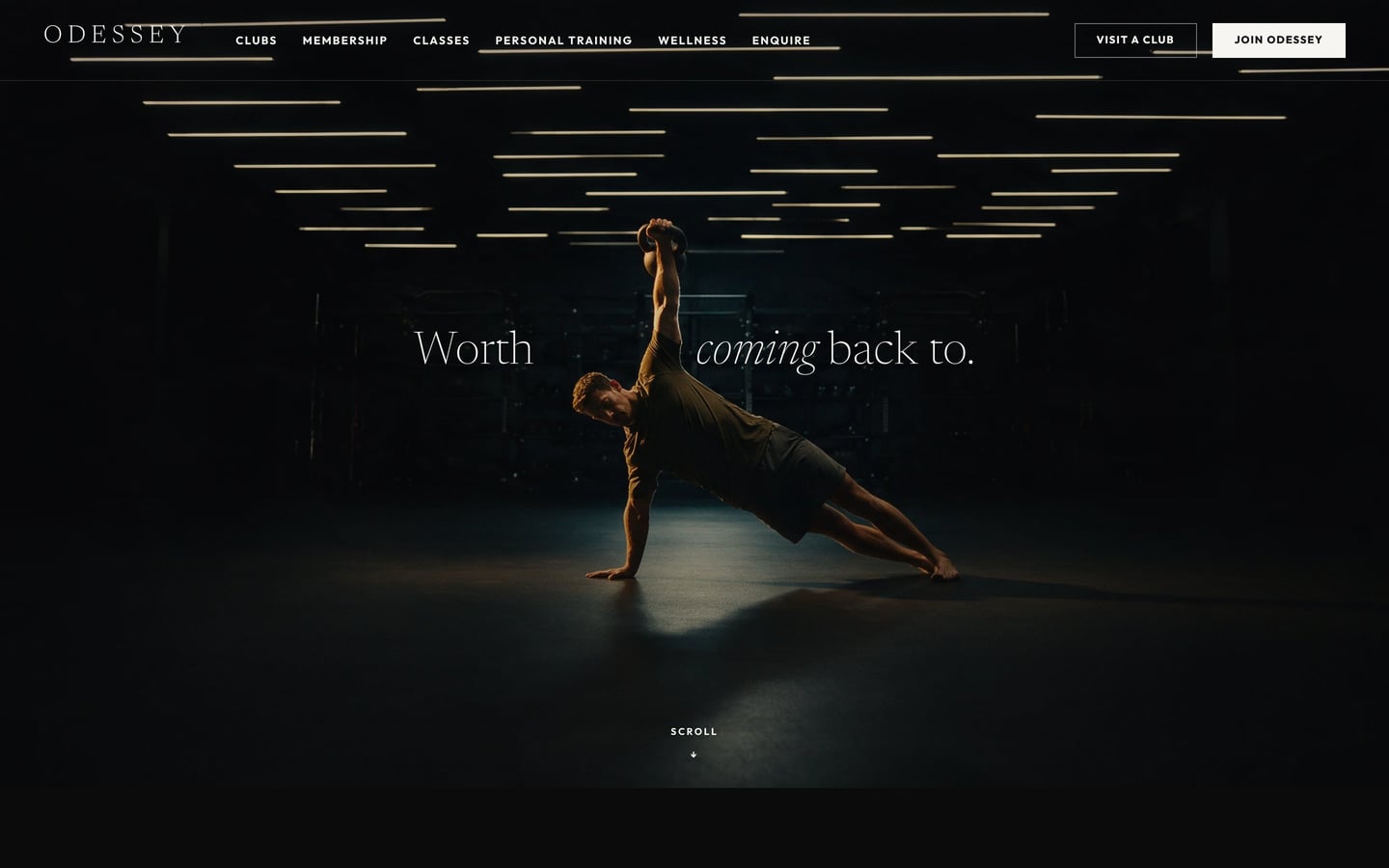 Odessey — website template preview