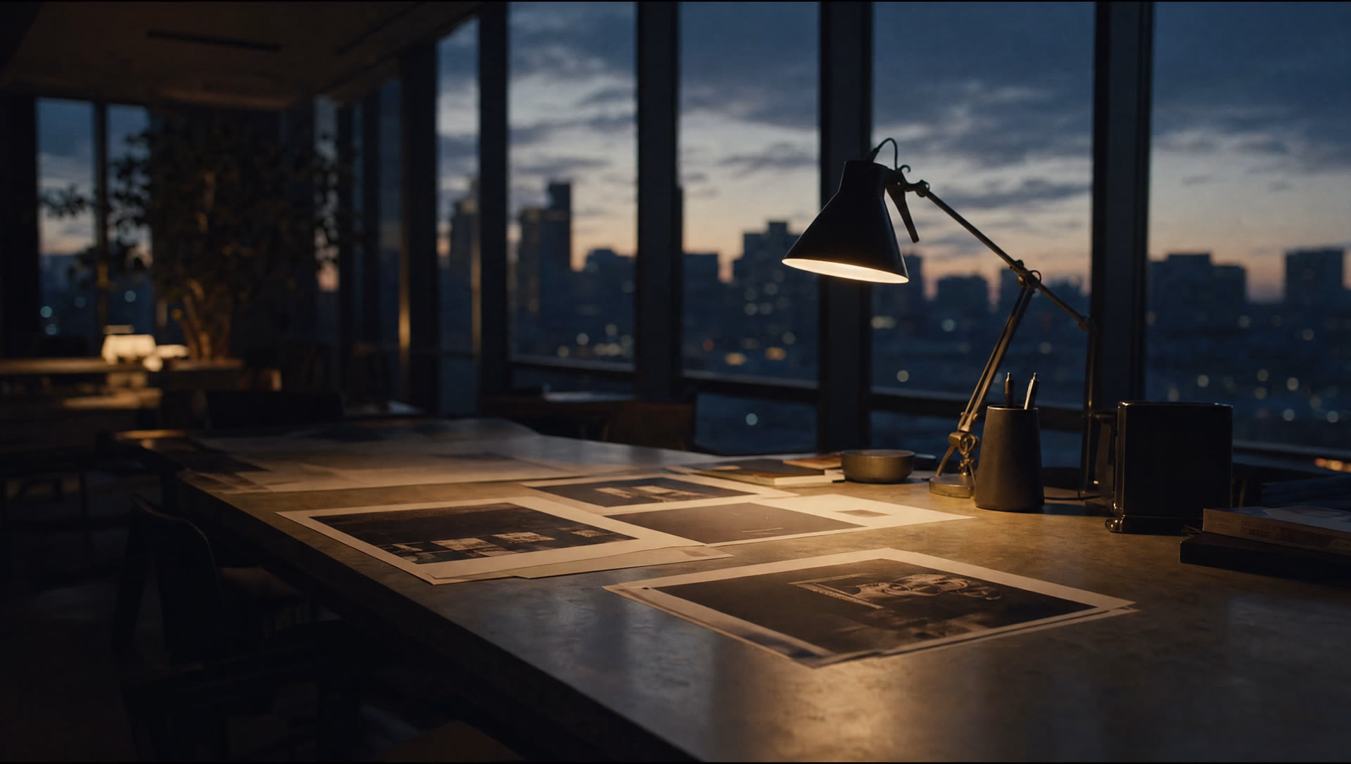 Verse design studio at dusk